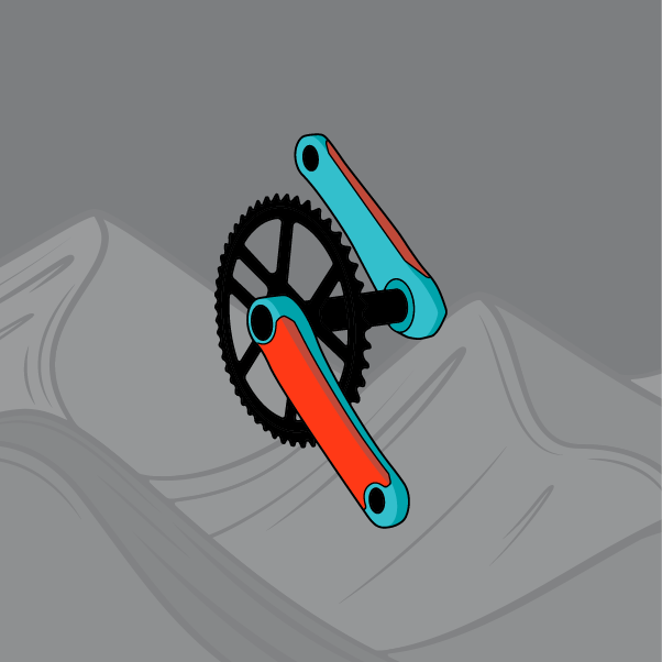 RideWrap Covered MTB Crank Kit