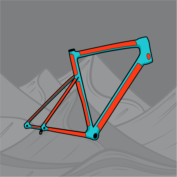 RideWrap Covered Road and Gravel Frame Kit